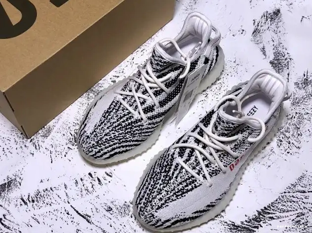 Yeezy White Zebra 350 Adidas Boost CP9654 V2 Black 0505